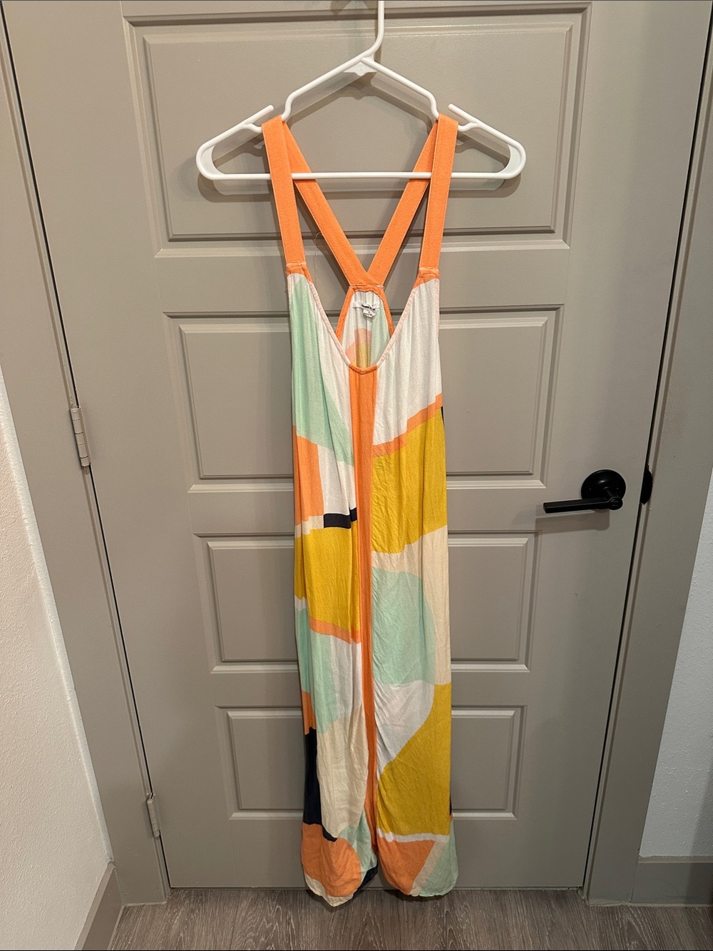 O'Neill Multicolor Maxi Dress with Orange Straps